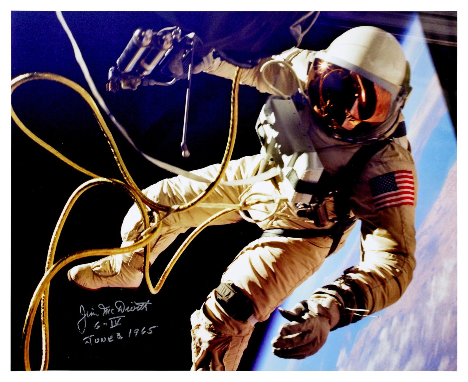 a photo of The First American Spacewalk from the QIC Realty's New York Geek Week Auction